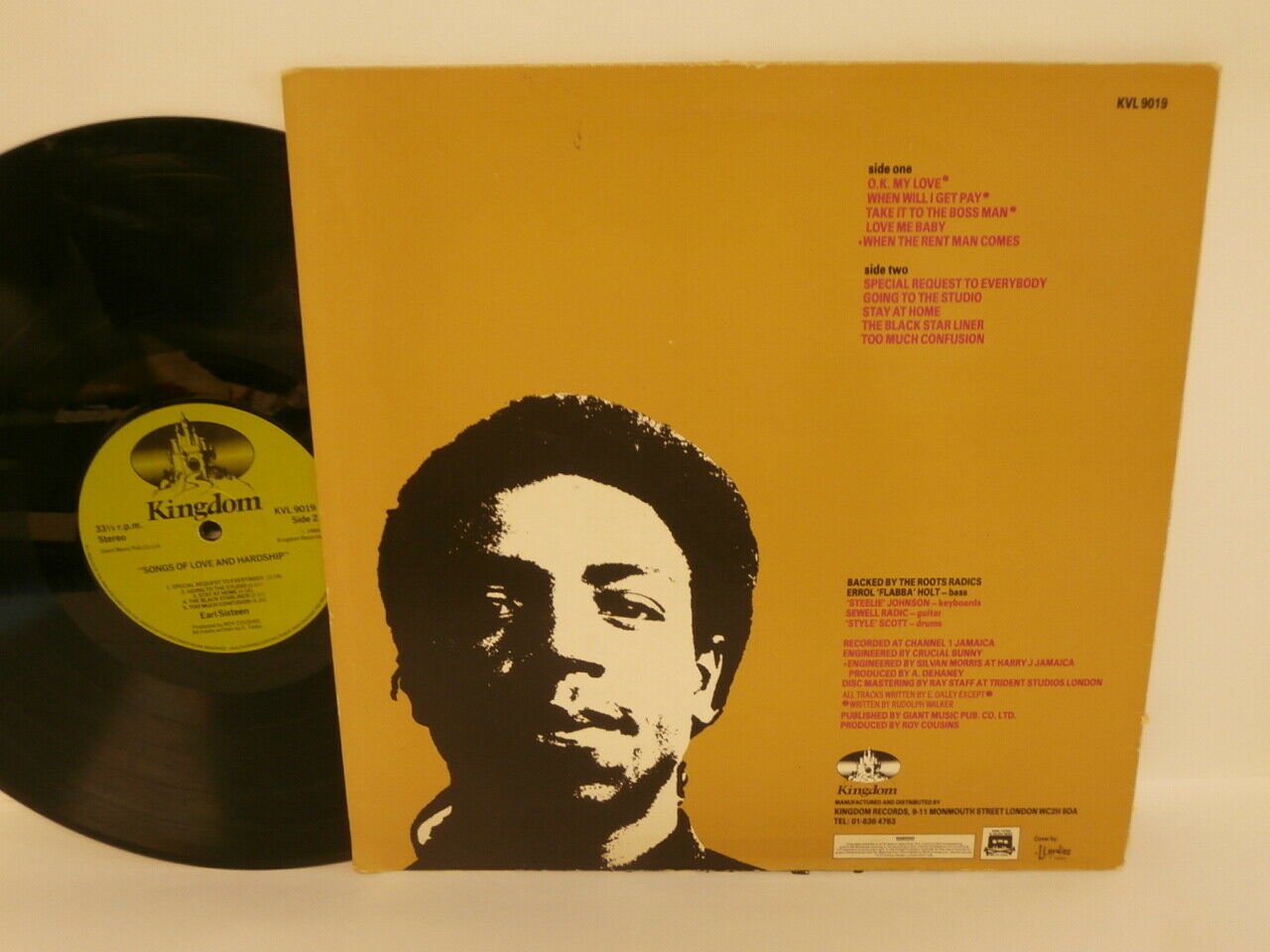 英LP Earl Sixteen Songs Of Love And Hardship KVL9019 KINGDOM RECORDS /00260 Earl Sixteen - Songs Of Love And Hardship [Side_A_Vinyl