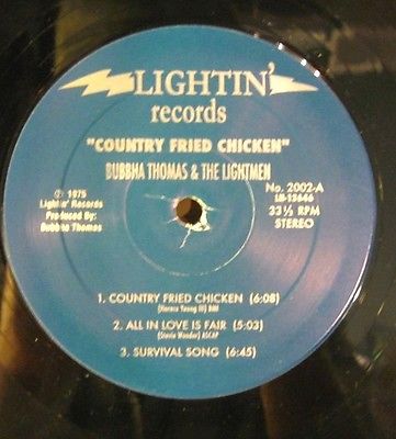 カントリーフライドチキンBUBBHA THOMAS & THE LIGHTMEN BUBBHA THOMAS & THE LIGHTMEN - Country Fried Chicken
