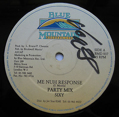 S. Morris ME NUH RESPONSE レゲエ レコード No Response - Sixy Morris