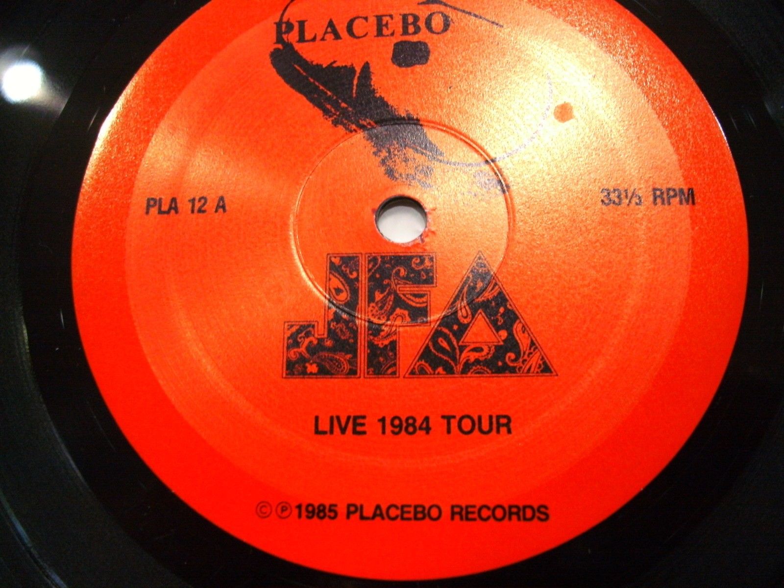 米LP Jfa Live 1984 Tour PLA012 PLACEBO /00260 JFA – Live 1984 Tour – CD (Album, Reissue), 1988 [r1337032