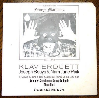 洋楽 Klavierduett Joseph Beuys Nam June Paik Joseph Beuys & Nam June Paik – In Memoriam George Maciunas