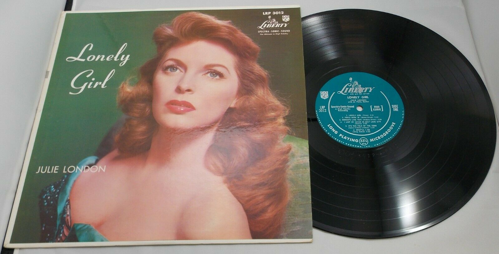 Julie London LP Lonely Girl LIBERTY LRP 3012インチ Mono TURQUOISE