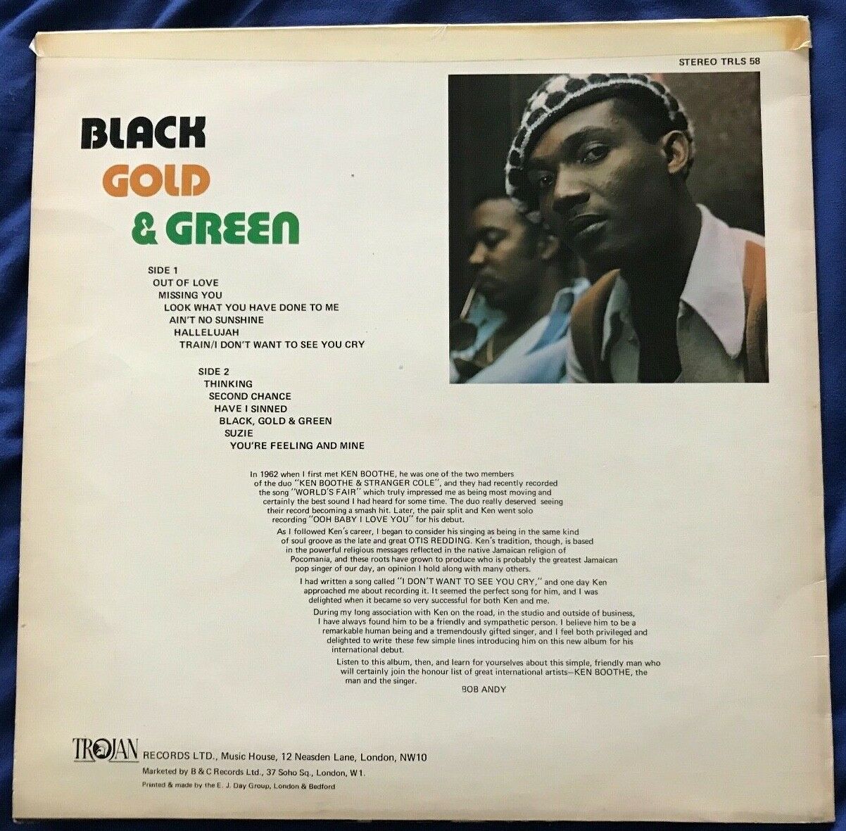 蘭LP Ken Boothe Black Gold &amp; Green MOVLP3755 Trojan Records /00260 MjktNDEyMS5qcGVn.jpeg