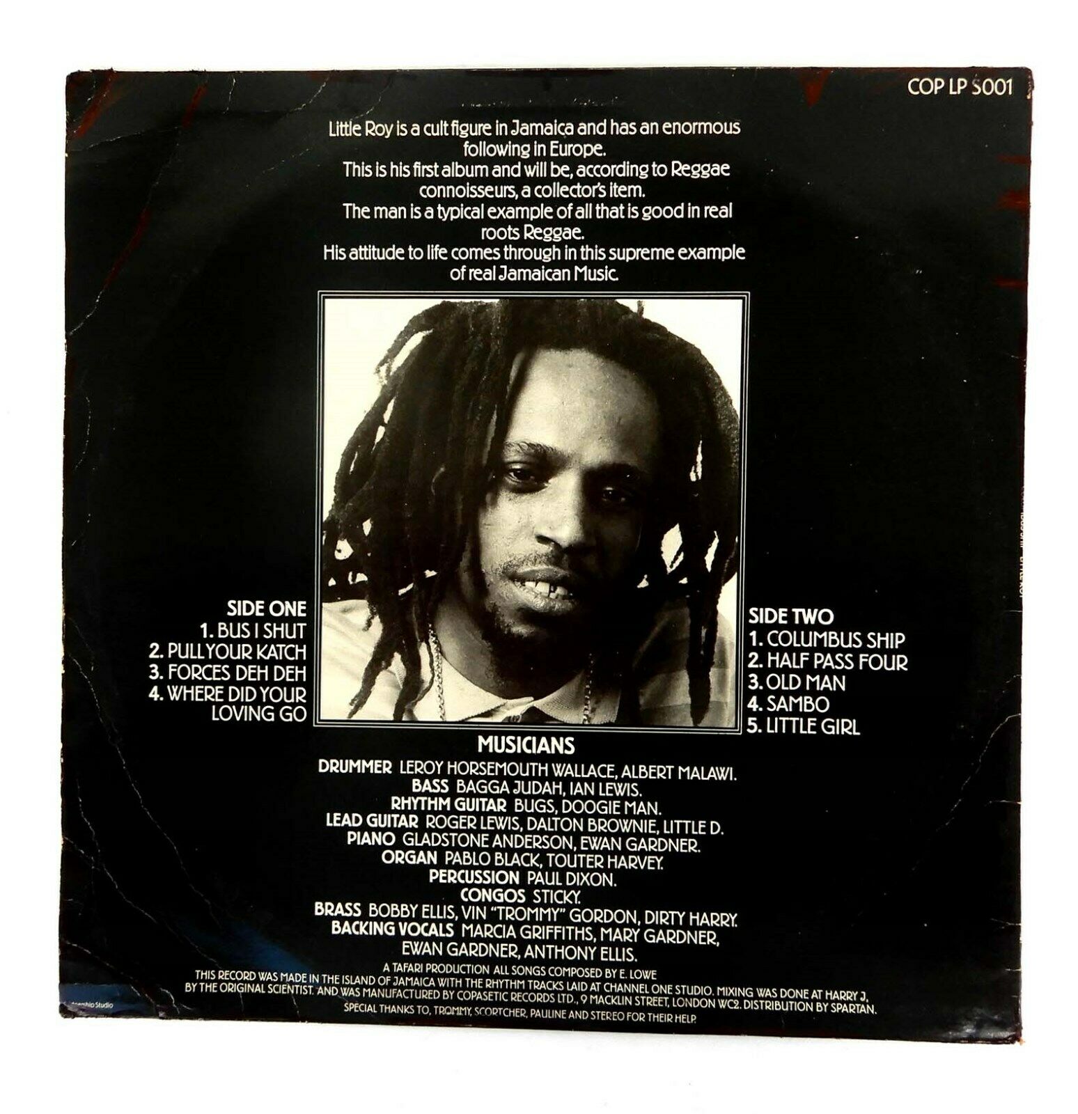 英LP Little Roy Columbus Ship COPLP5001 Copasetic Records /00260 Little Roy – Columbus Ship – Vinyl (LP, Album), 1981