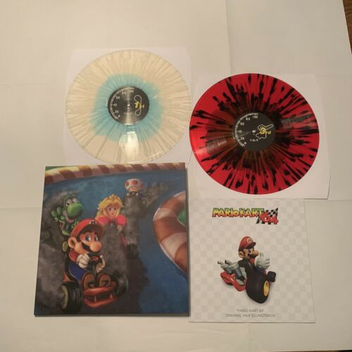 Mario Kart 64 NES Vinyl Record Soundtrack Rain Blue VGM NEW