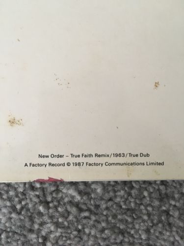 New Order True Faith 1987 Generic Sleeve Vinyl Discogs