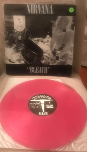 Nirvana Bleach 1989 Red Red Sleeve Silver Text Vinyl Discogs