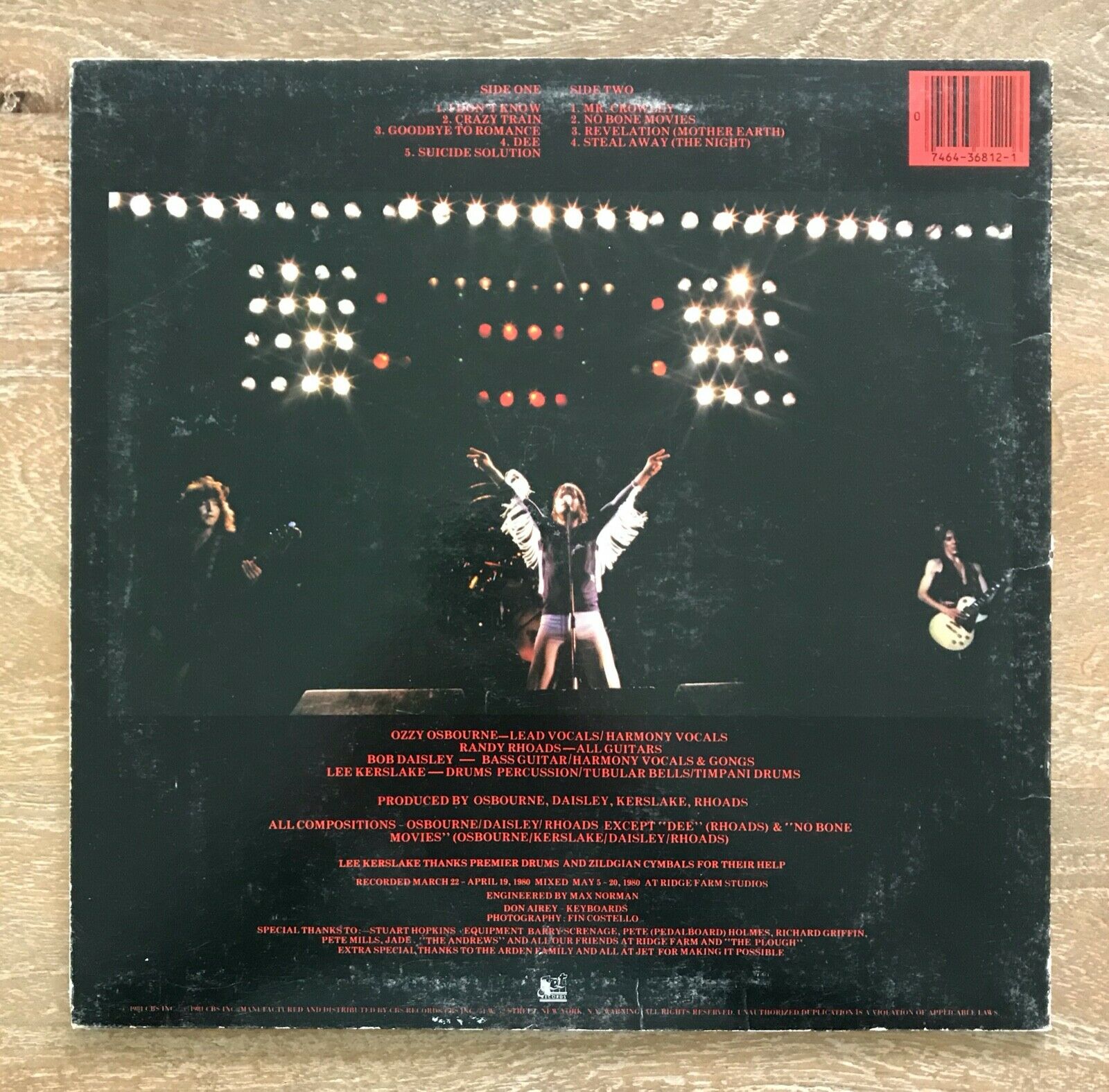 ozzy blizzard of ozz vinyl