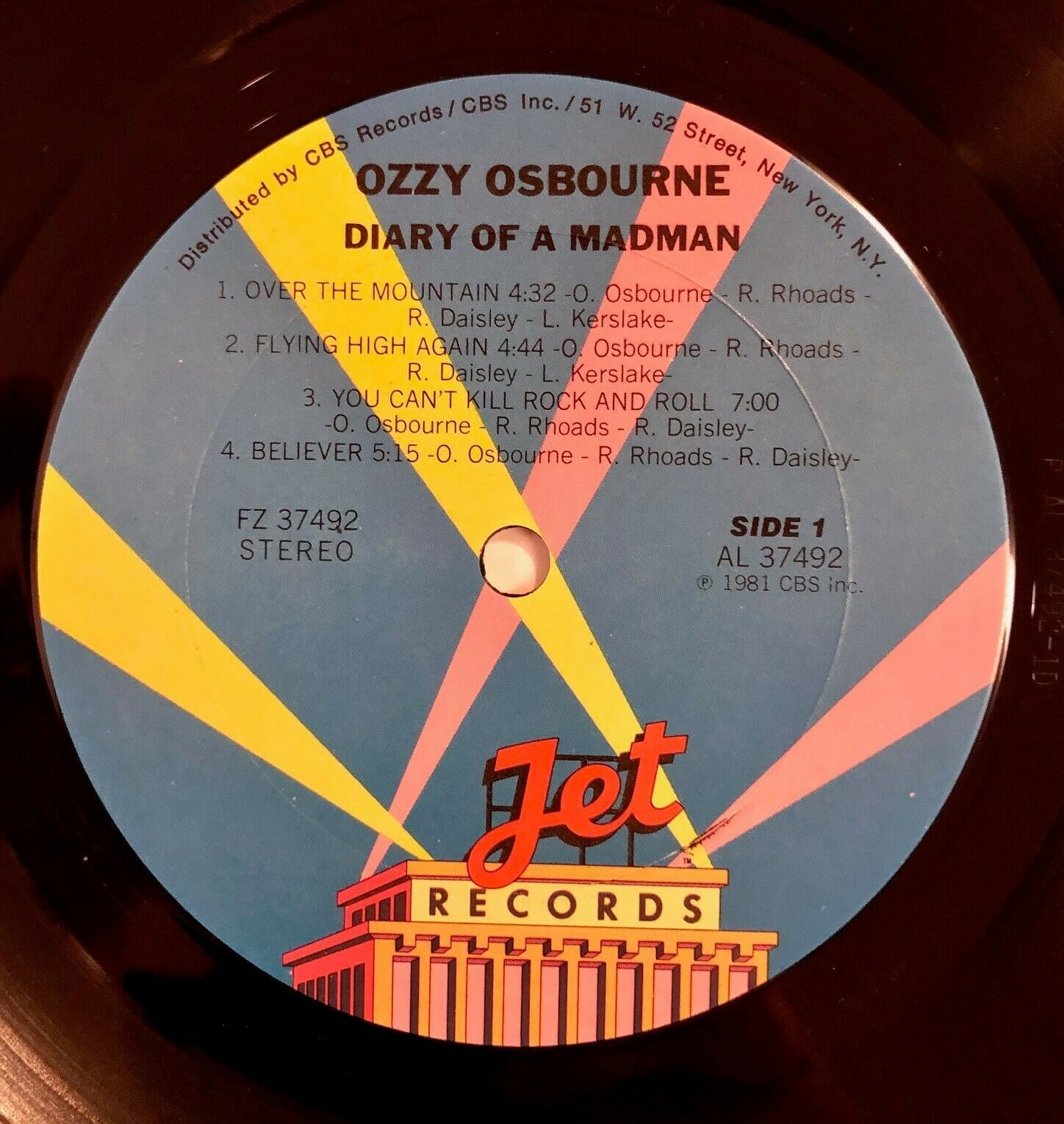ozzy osbourne diary of a madman original vinyl