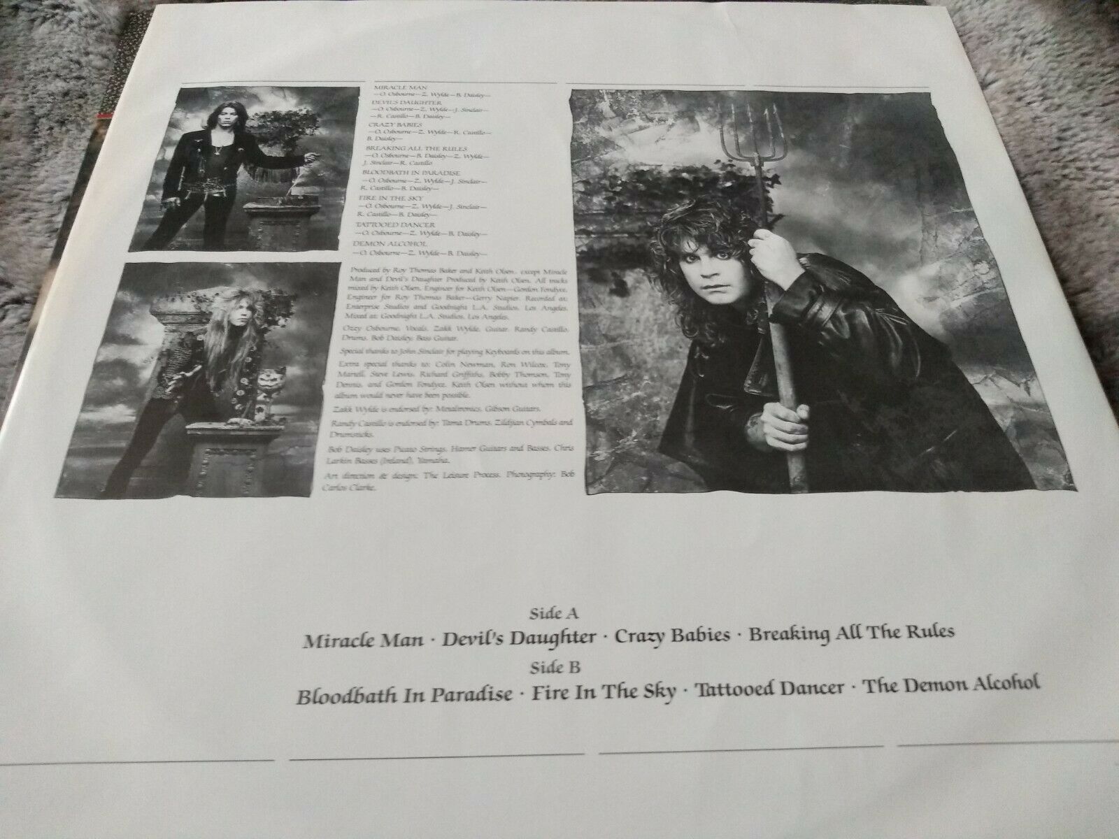 ozzy osbourne no rest for the wicked lp