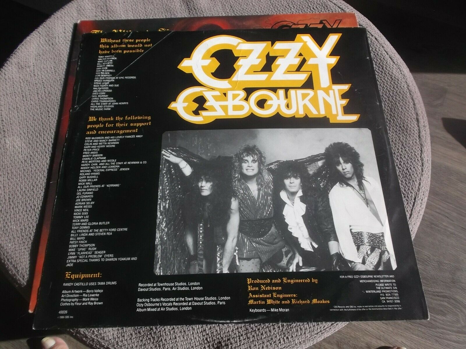 ozzy ultimate sin vinyl