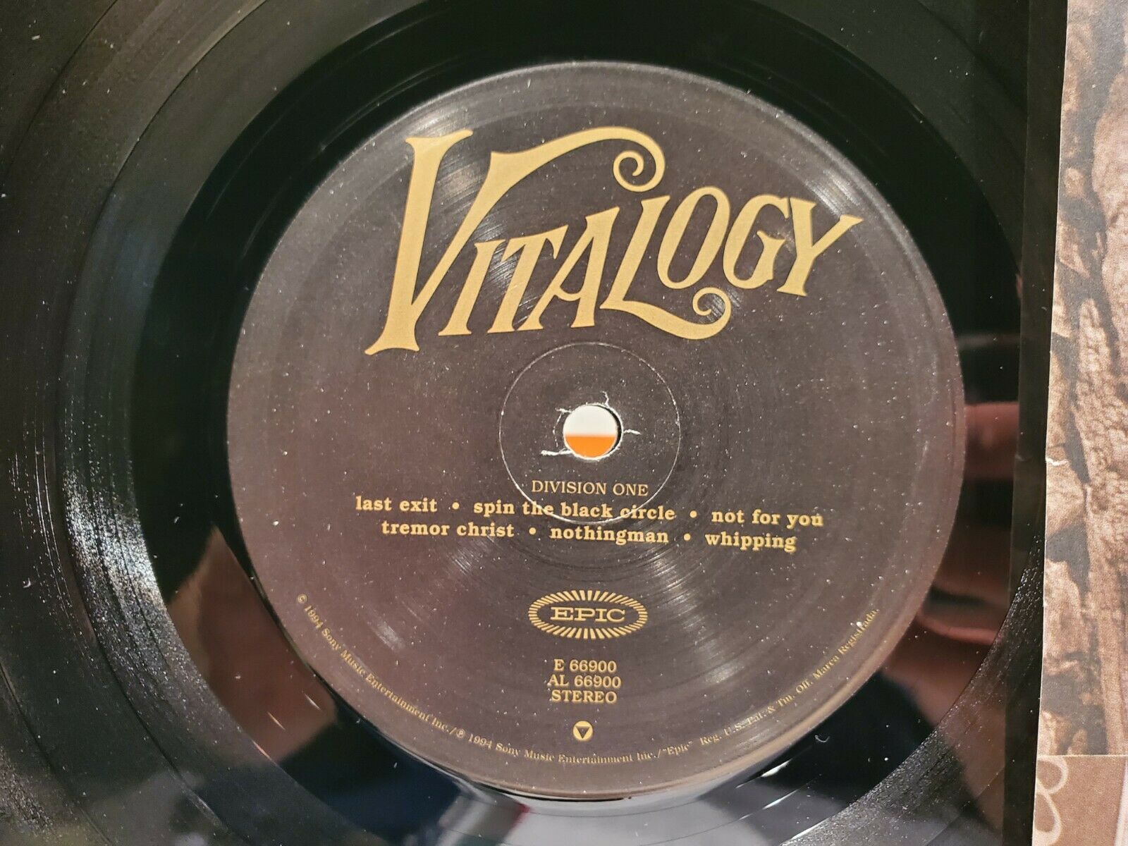 Pearl Jam Vitalogy Reg U.S. original