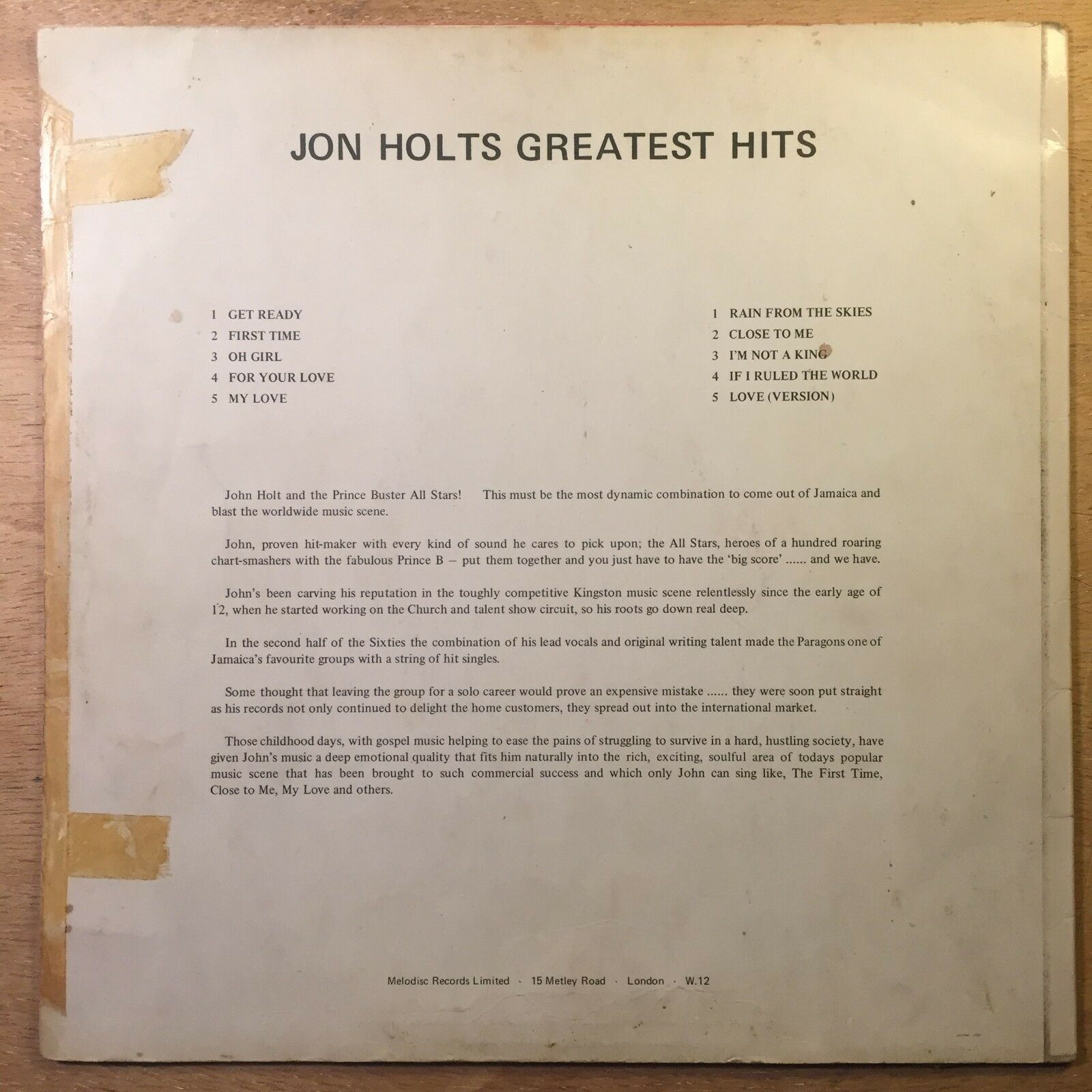 英LP John Holt Jon Holts Greatest Hits SMLP12170 PRINCE BUSTER /00260 MDMtOTE2OS5qcGVn.jpeg