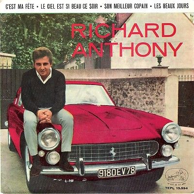 mustang - Quiz pochettes de disques et automobiles!  - Page 19 Richard-anthony-lesley-gore-version-classic-car-ferrari-cover-1963-ep-spain_9704251